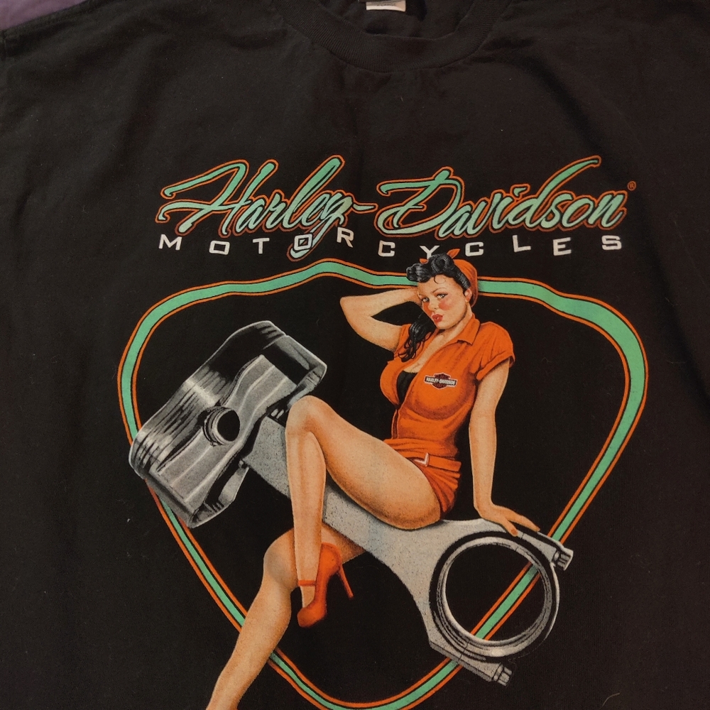 XL Harley Davidson short sleeve cotton black Tshirt. New without tags.